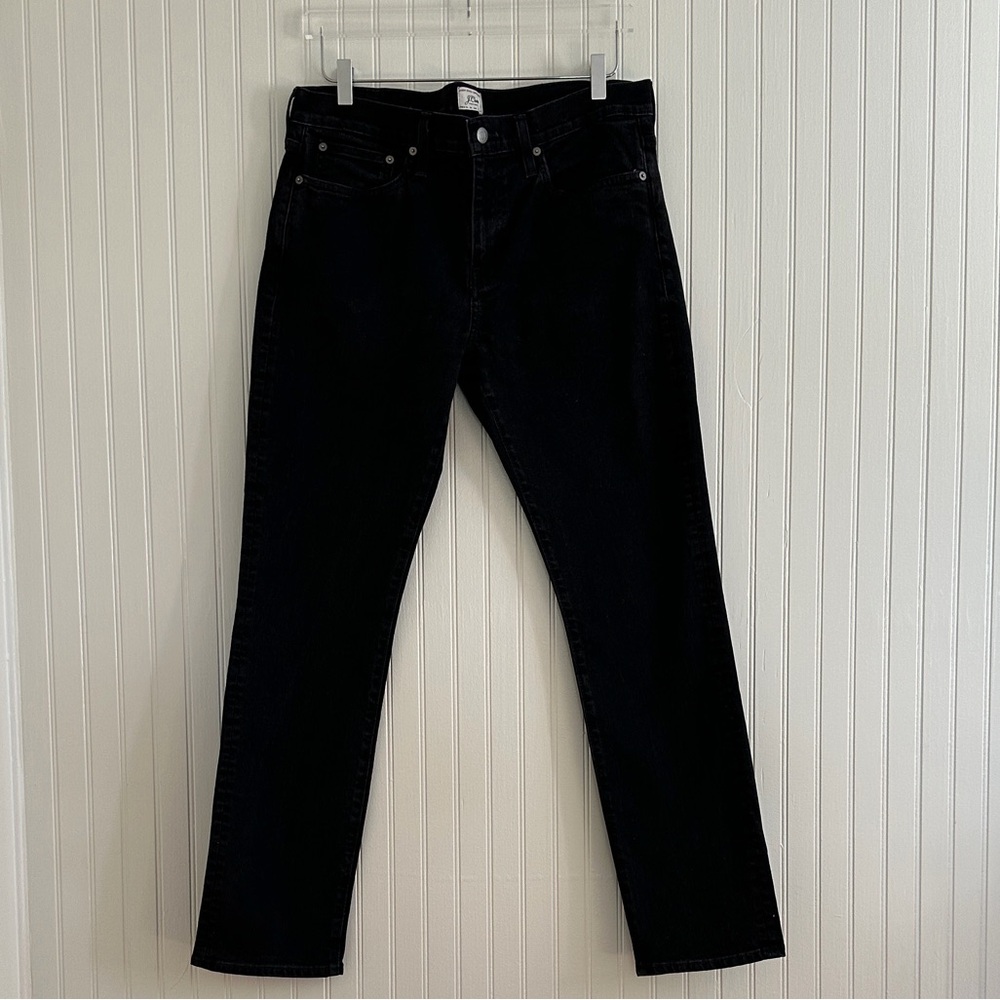 J. Crew 484 Slim-Fit Stretch Jean in Deep Black